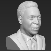 Pele bust 3D printing ready stl obj - Thumbnail 7