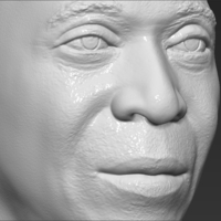 Pele bust 3D printing ready stl obj - Thumbnail 10