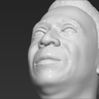 Pele bust 3D printing ready stl obj - Thumbnail 12