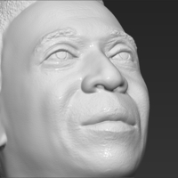 Pele bust 3D printing ready stl obj - Thumbnail 13