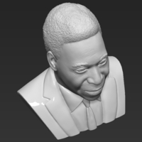 Pele bust 3D printing ready stl obj - Thumbnail 14