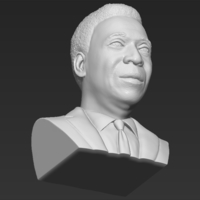 Pele bust 3D printing ready stl obj - Thumbnail 16