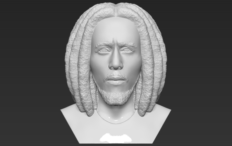 Bob Marley bust 3D printing ready stl obj formats