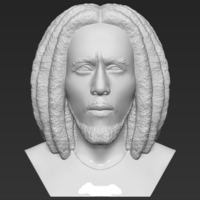 Small Bob Marley bust 3D printing ready stl obj formats 3D Printing 273074
