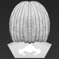 Bob Marley bust 3D printing ready stl obj formats - Thumbnail 6