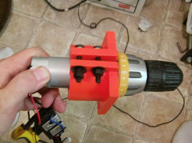 Cordelss Drill Motor Mount 3D Print 27309