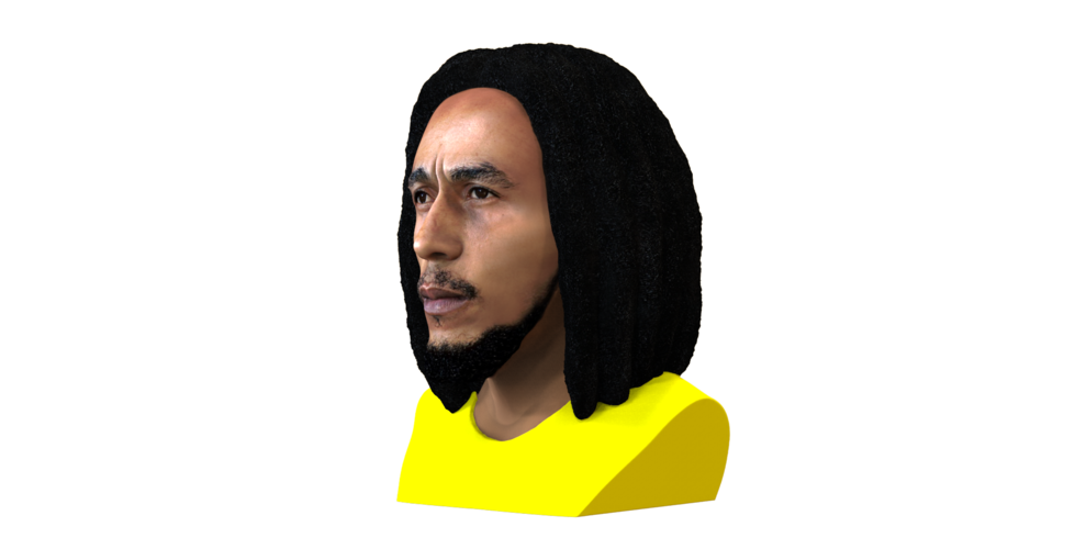 Bob Marley bust ready for full color 3D printing 3D Print 273096