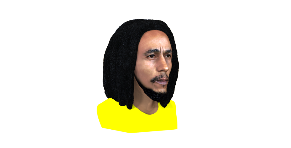 Bob Marley bust ready for full color 3D printing 3D Print 273097