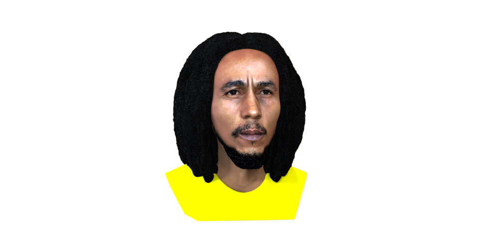Bob Marley bust ready for full color 3D printing 3D Print 273098