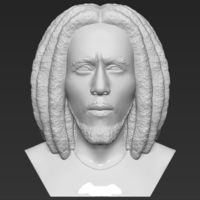 Bob Marley bust ready for full color 3D printing - Thumbnail 9