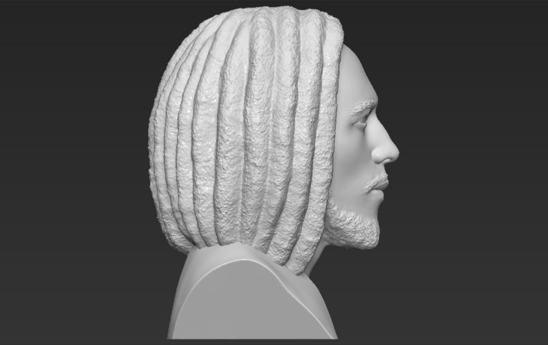 Bob Marley bust ready for full color 3D printing 3D Print 273105