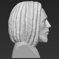 Bob Marley bust ready for full color 3D printing - Thumbnail 12
