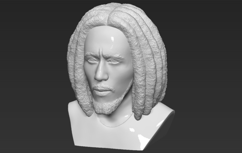 Bob Marley bust ready for full color 3D printing 3D Print 273107