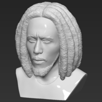 Bob Marley bust ready for full color 3D printing - Thumbnail 14