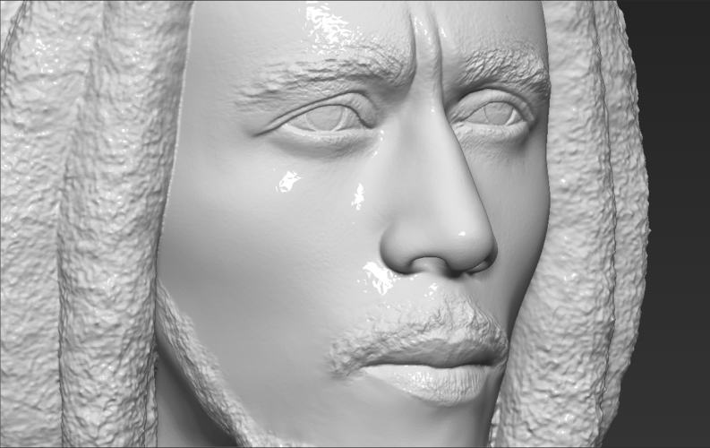 Bob Marley bust ready for full color 3D printing 3D Print 273109