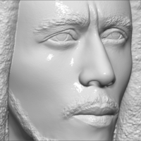 Bob Marley bust ready for full color 3D printing - Thumbnail 16