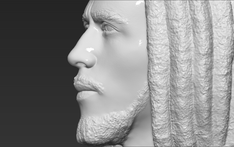 Bob Marley bust ready for full color 3D printing 3D Print 273110
