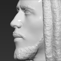 Bob Marley bust ready for full color 3D printing - Thumbnail 17