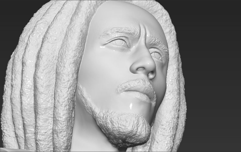 Bob Marley bust ready for full color 3D printing 3D Print 273111