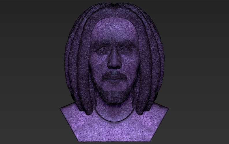 Bob Marley bust ready for full color 3D printing 3D Print 273113