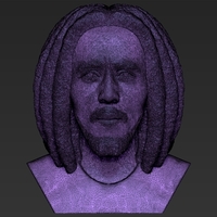 Bob Marley bust ready for full color 3D printing - Thumbnail 20