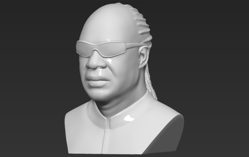 Stevie Wonder bust 3D printing ready stl obj formats 3D Print 273132