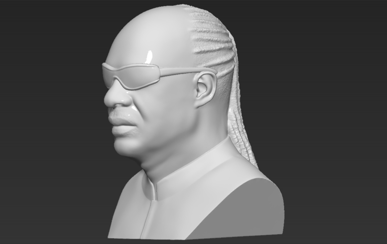 Stevie Wonder bust 3D printing ready stl obj formats 3D Print 273133