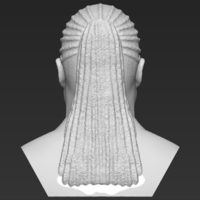 Stevie Wonder bust 3D printing ready stl obj formats - Thumbnail 6