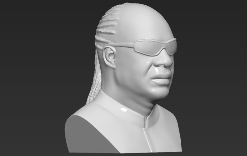 Stevie Wonder bust 3D printing ready stl obj formats 3D Print 273139