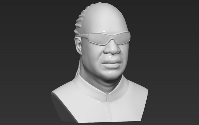 Stevie Wonder bust 3D printing ready stl obj formats 3D Print 273140