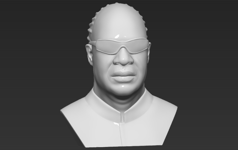 Stevie Wonder bust 3D printing ready stl obj formats 3D Print 273141