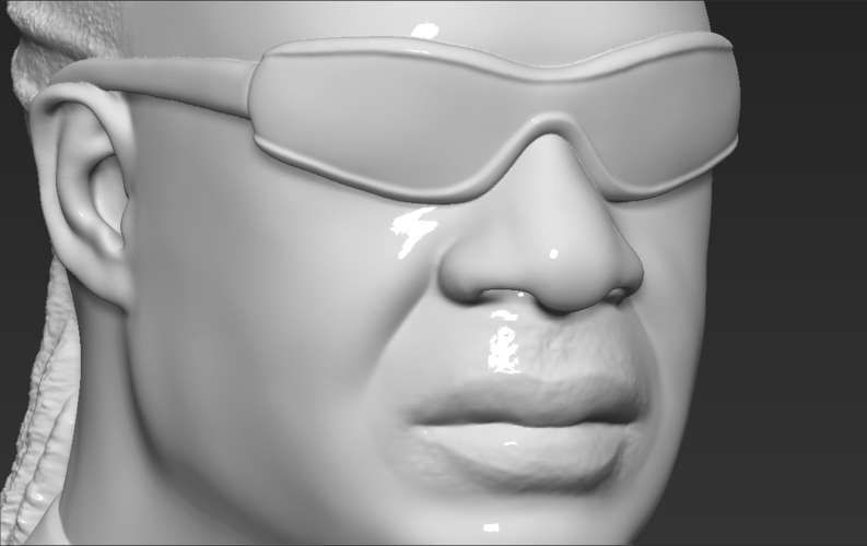 Stevie Wonder bust 3D printing ready stl obj formats 3D Print 273143