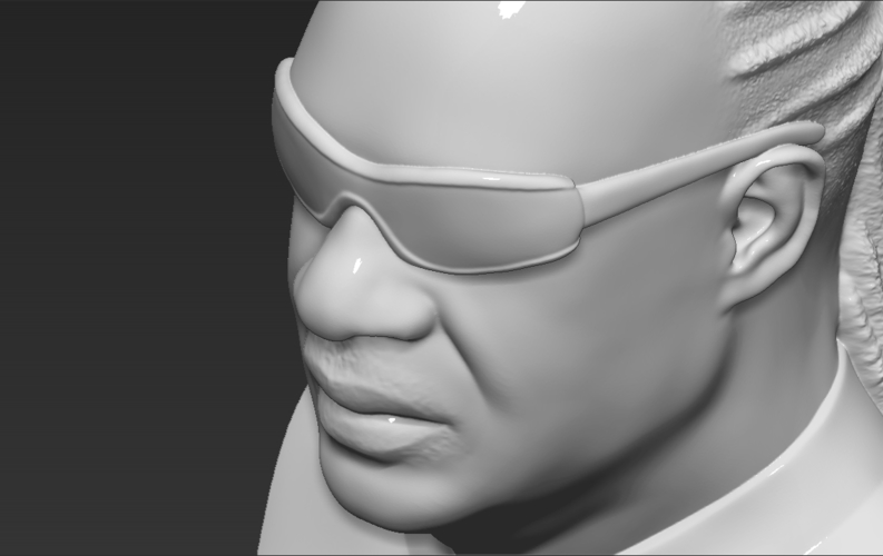 Stevie Wonder bust 3D printing ready stl obj formats 3D Print 273145