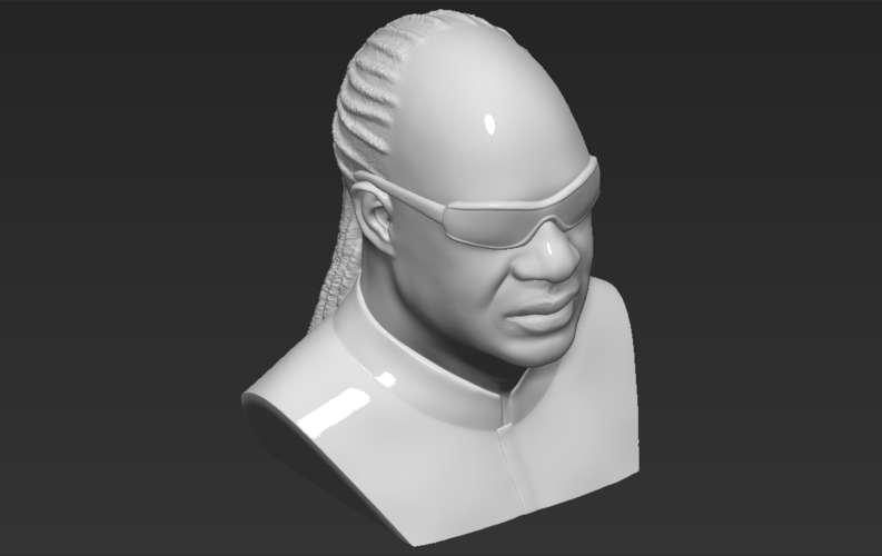 Stevie Wonder bust 3D printing ready stl obj formats 3D Print 273148