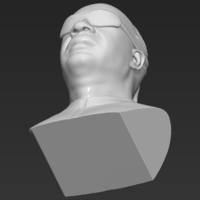 Stevie Wonder bust 3D printing ready stl obj formats - Thumbnail 19