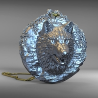Wolf Necklace - Thumbnail 2