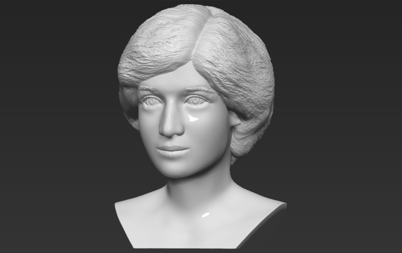 Princess Diana bust 3D printing ready stl obj formats 3D Print 273424