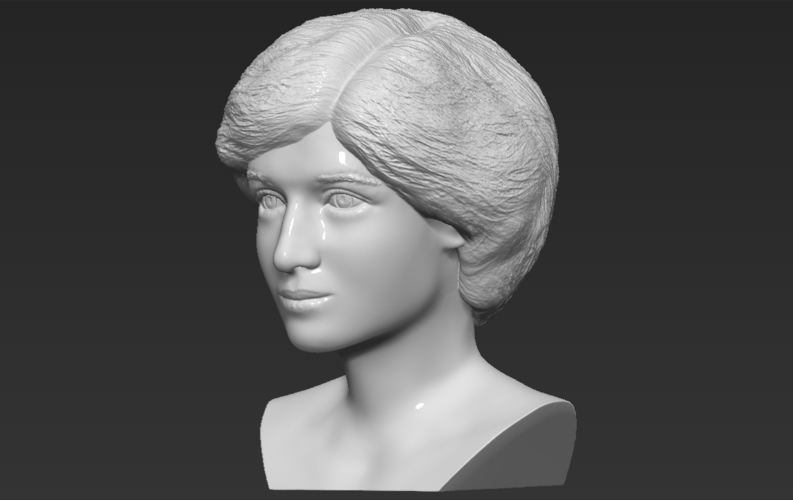 Princess Diana bust 3D printing ready stl obj formats 3D Print 273425