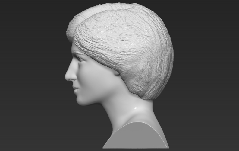 Princess Diana bust 3D printing ready stl obj formats 3D Print 273426