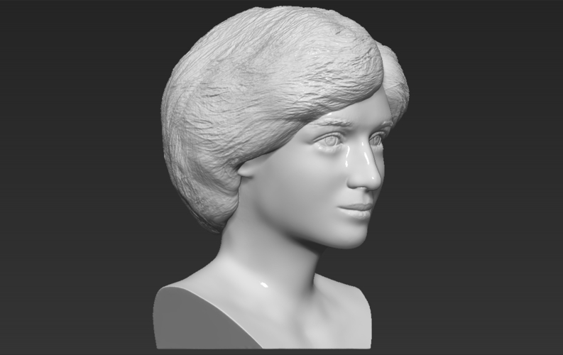 Princess Diana bust 3D printing ready stl obj formats 3D Print 273431