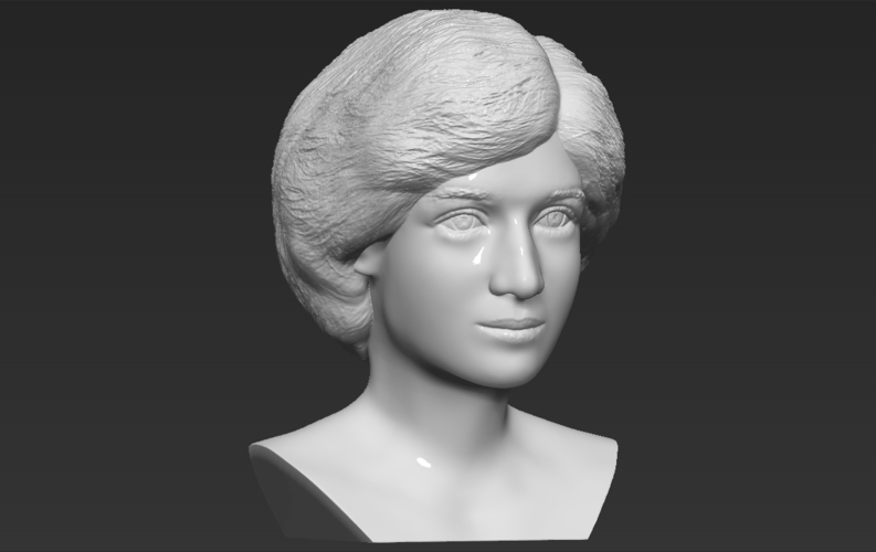 Princess Diana bust 3D printing ready stl obj formats 3D Print 273432