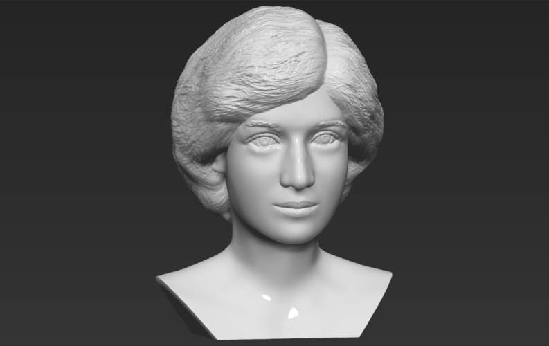 Princess Diana bust 3D printing ready stl obj formats 3D Print 273433