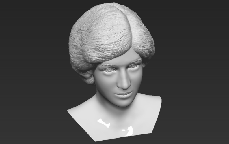 Princess Diana bust 3D printing ready stl obj formats 3D Print 273434