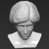 Princess Diana bust 3D printing ready stl obj formats - Thumbnail 13