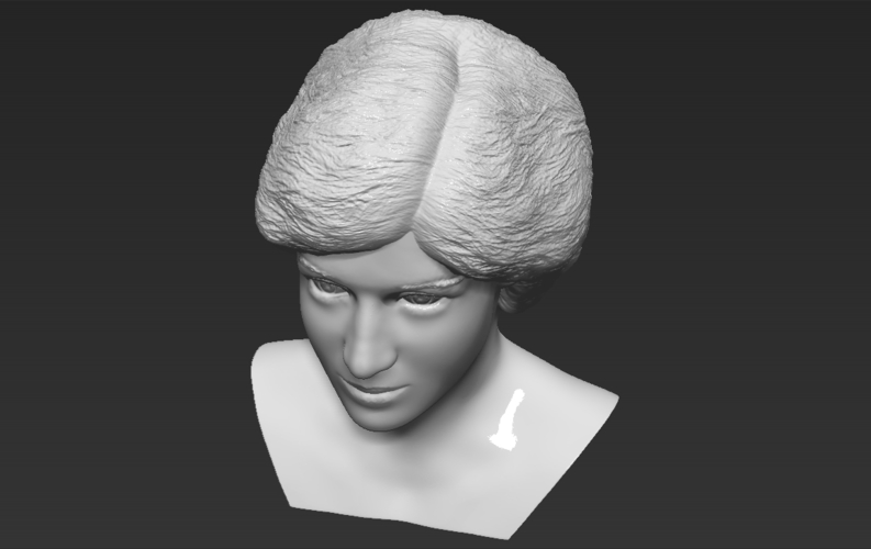 Princess Diana bust 3D printing ready stl obj formats 3D Print 273436