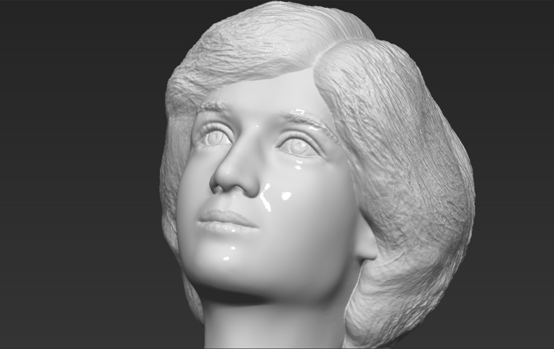 Princess Diana bust 3D printing ready stl obj formats 3D Print 273438