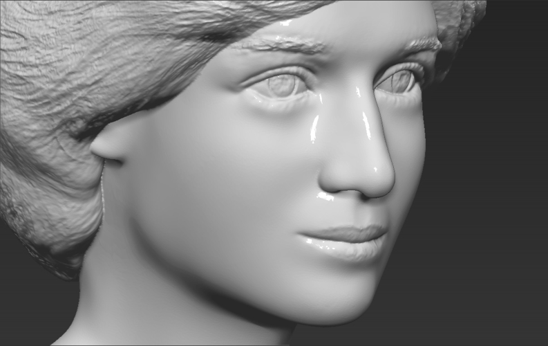 Princess Diana bust 3D printing ready stl obj formats 3D Print 273439