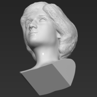 Princess Diana bust 3D printing ready stl obj formats - Thumbnail 21