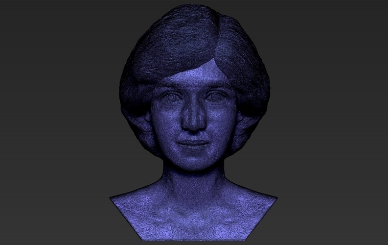 Princess Diana bust 3D printing ready stl obj formats 3D Print 273445
