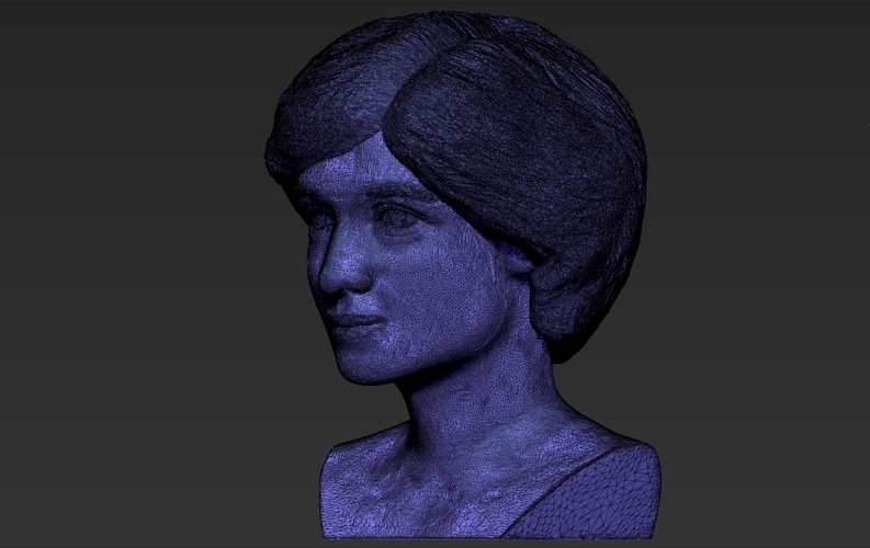 Princess Diana bust 3D printing ready stl obj formats 3D Print 273446
